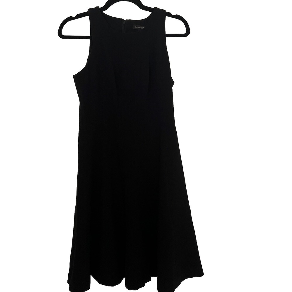 Banana Republic SZ 4 Black Sleeveless Dress Stretch travel comfort